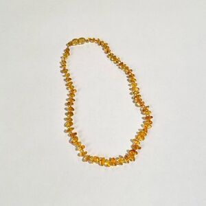 Baby amber teething necklace